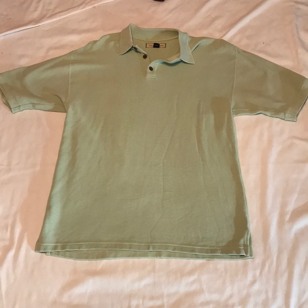 Tommy Bahama silk/cotton Lgt Green Polo